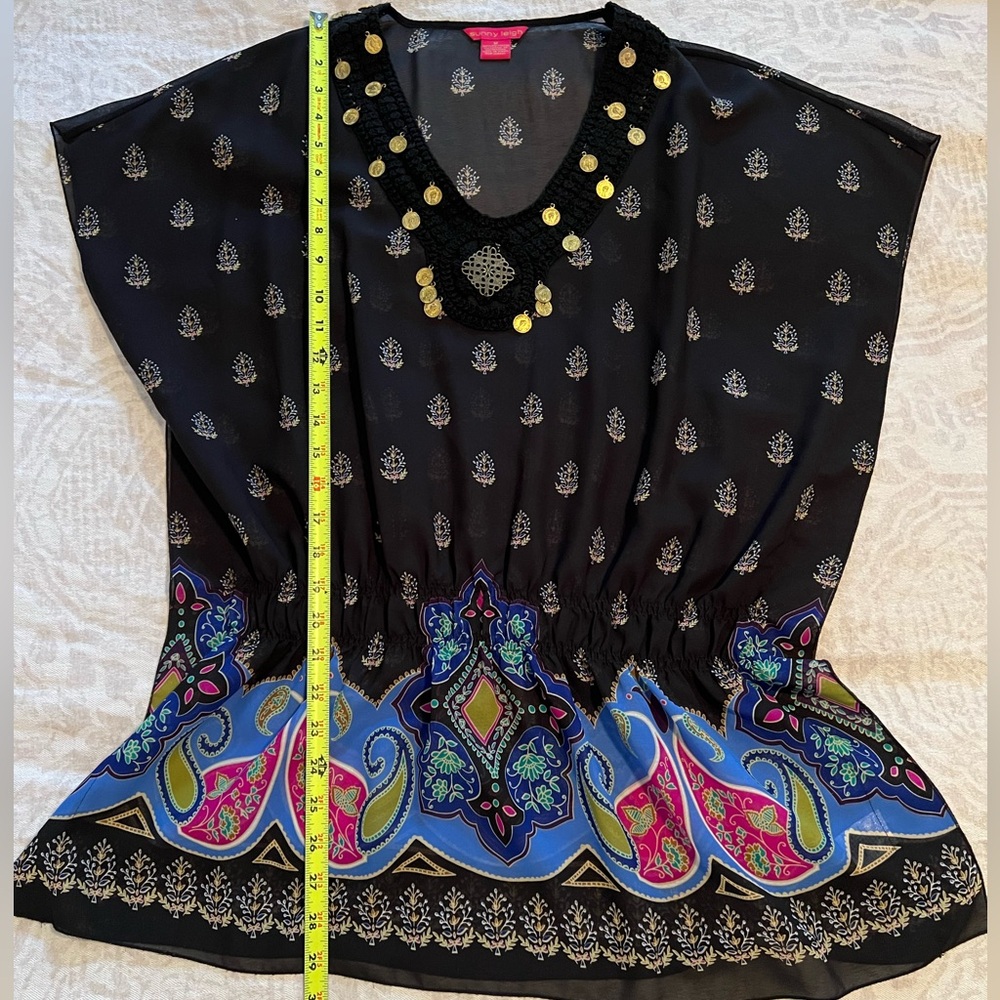 Black and Blue Women's Top